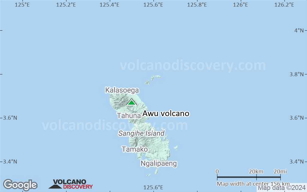 Terrain-type map of Awu volcano (local scale small)