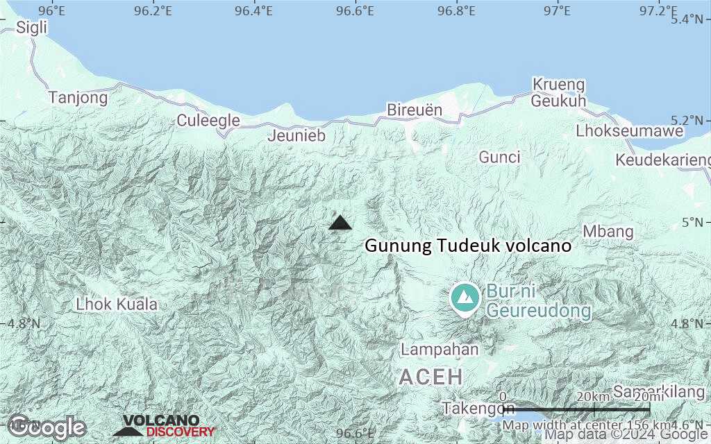 Terrain-type map of Gunung Tudeuk volcano (local scale small)