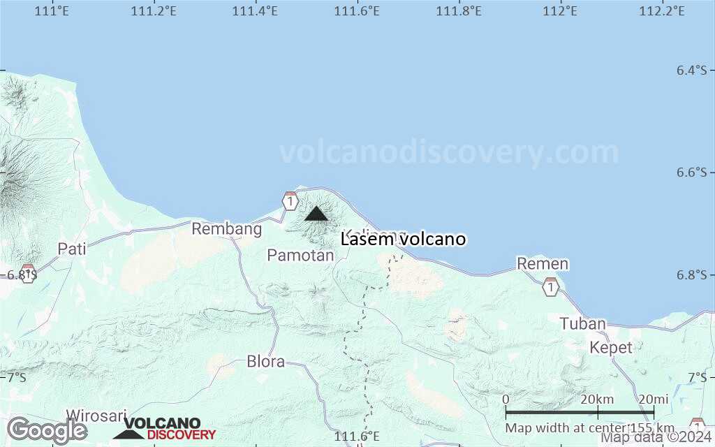 Terrain-type map of Lasem volcano (local scale small)