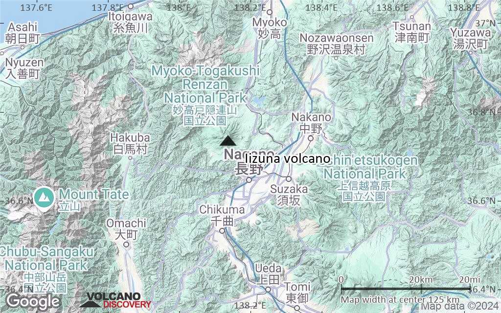 Terrain-type map of Iizuna volcano (local scale small)