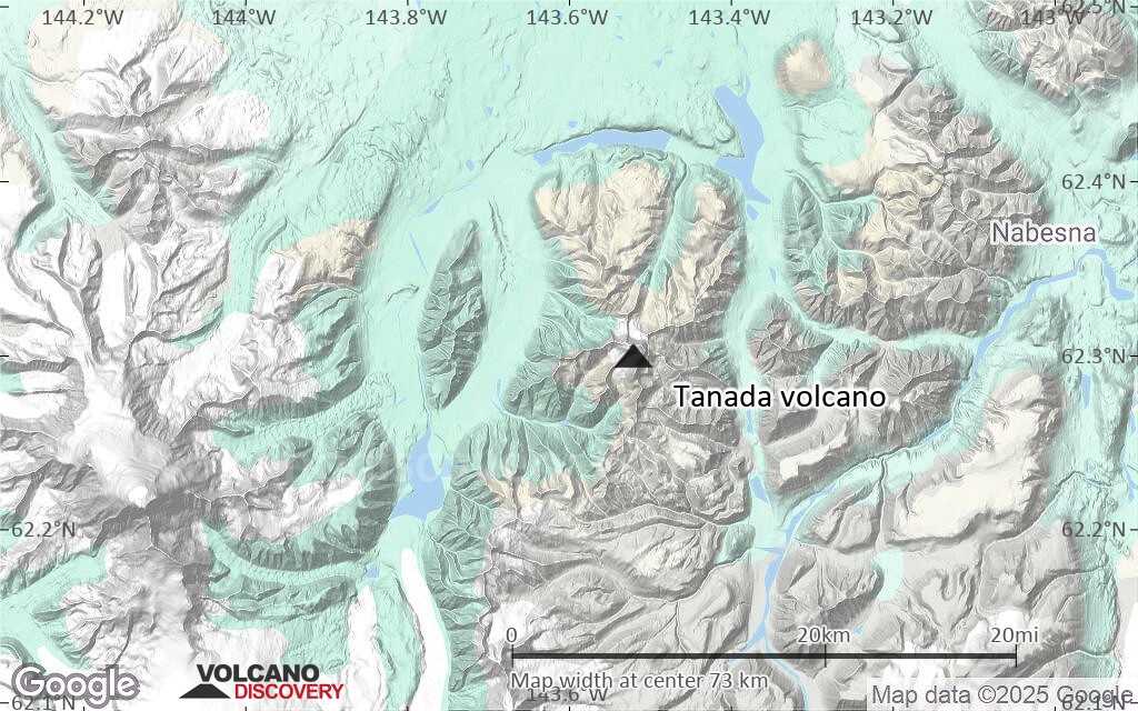 Terrain-type map of Tanada volcano (local scale small)