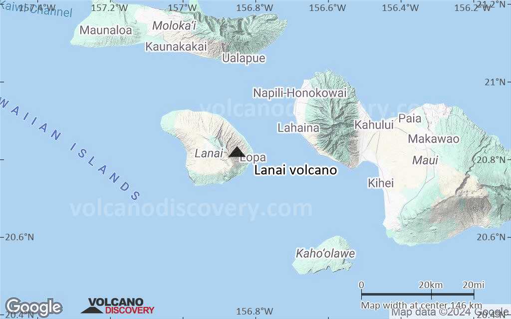 Terrain-type map of Lanai volcano (local scale small)