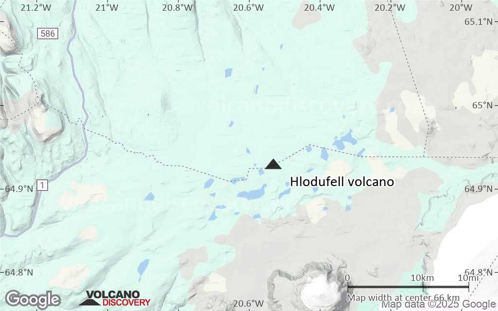 Terrain-type map of Hlodufell volcano (local scale small)