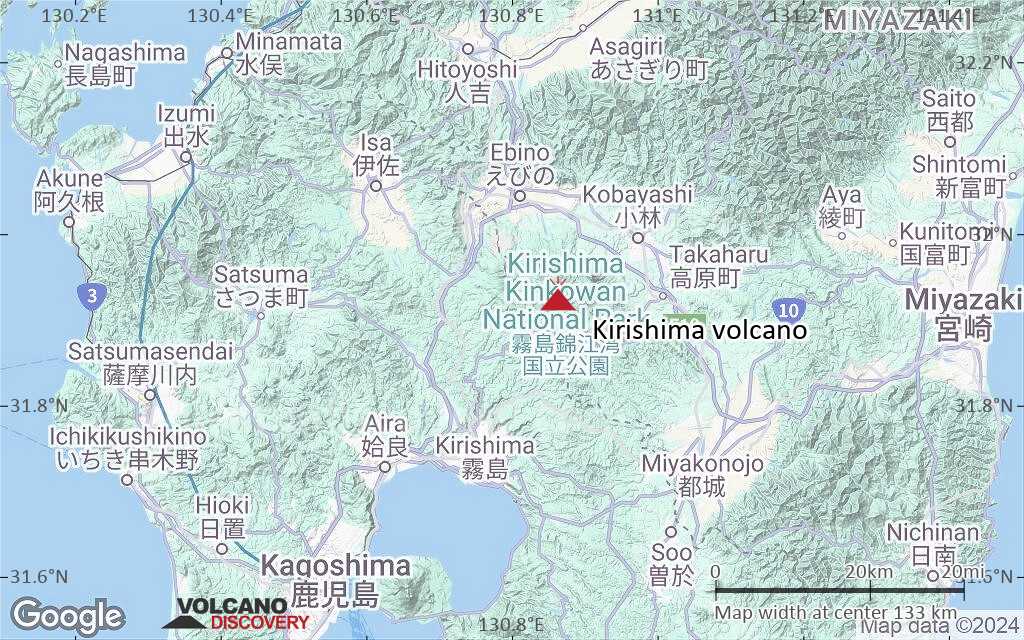 Terrain-type map of Kirishima volcano (local scale small)