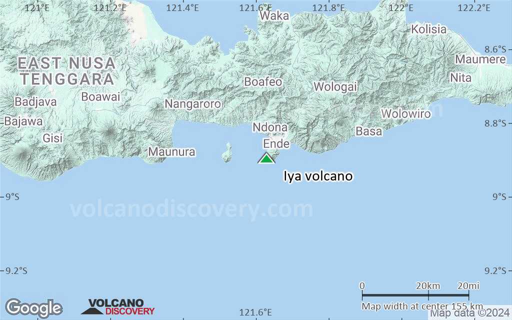 Terrain-type map of Iya volcano (local scale small)