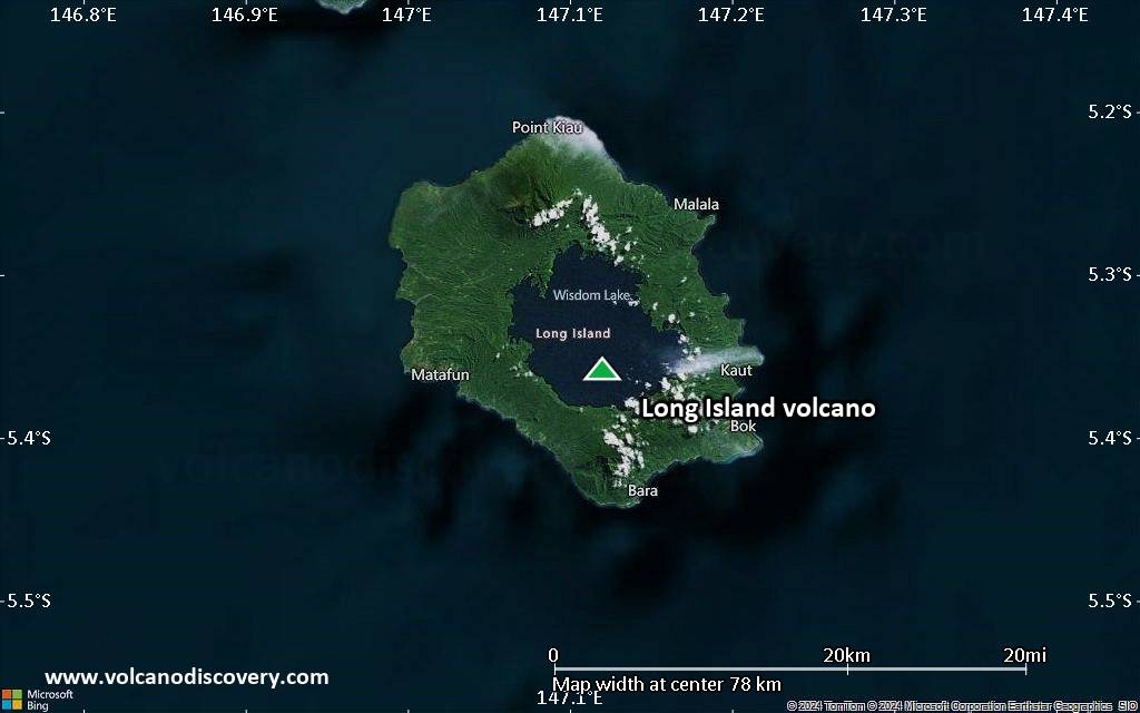 Long Island Volcano, Northeast of New Guinea (Papua New