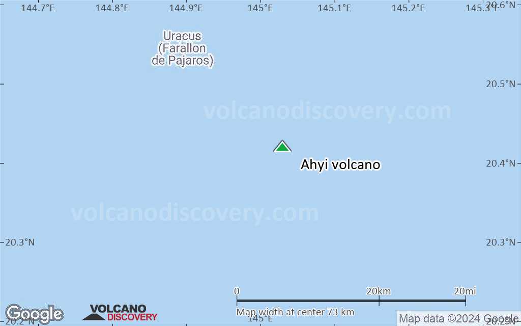 Terrain-type map of Ahyi volcano (scale of 10s of km)