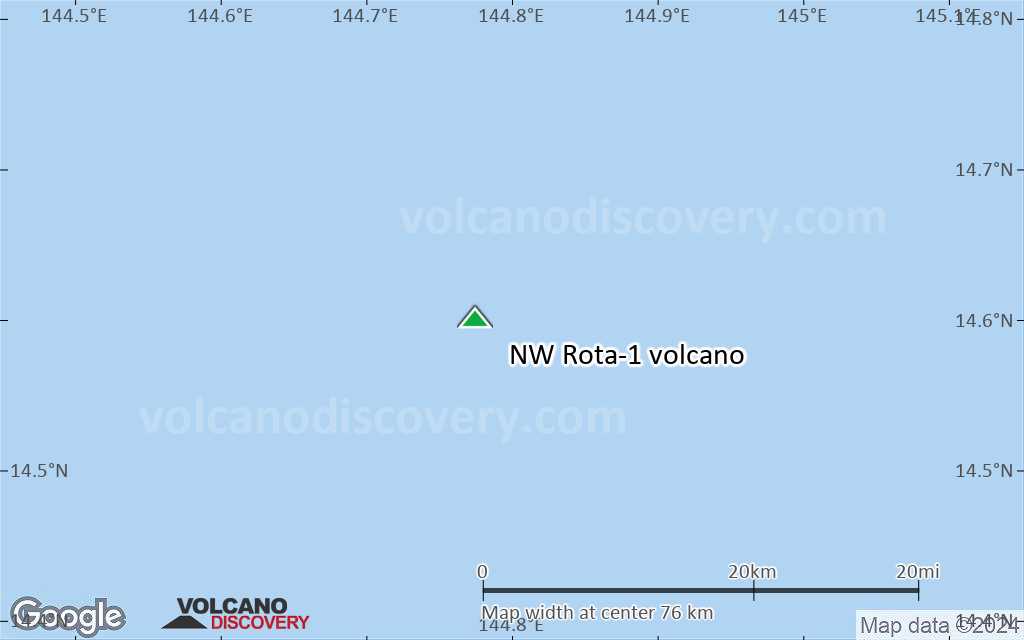 Terrain-type map of NW Rota-1 volcano (scale of 10s of km)