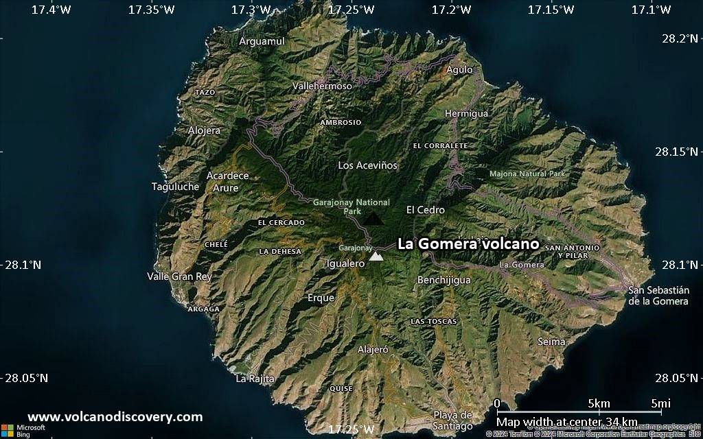 La Gomera Vulkan Spanien Southern Europe Information 