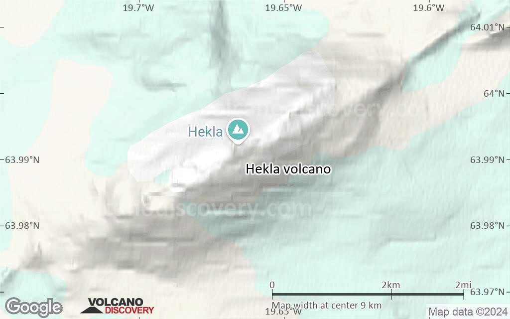 Terrain-type map of Hekla volcano (scale of approx. 10-20 km)