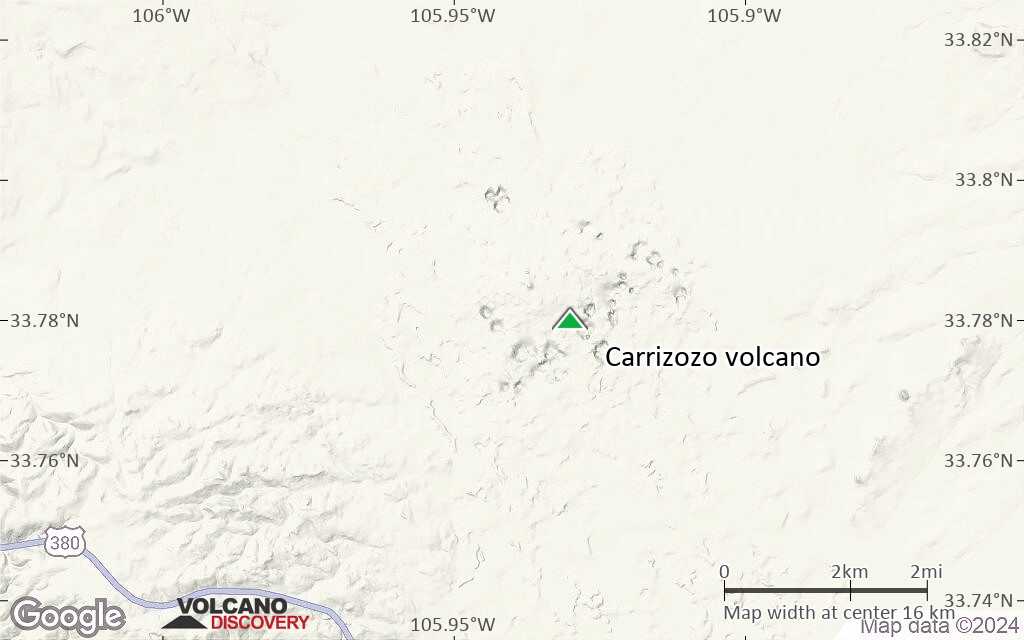 Terrain-type map of Carrizozo volcano (scale of approx. 10-20 km)