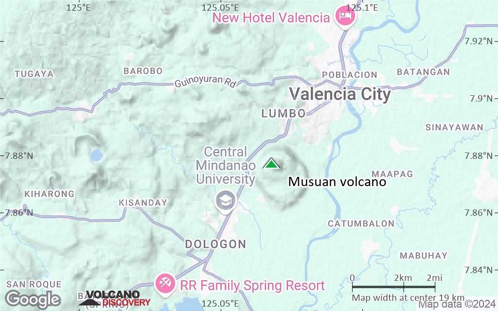 Terrain-type map of Musuan volcano (scale of approx. 10-20 km)