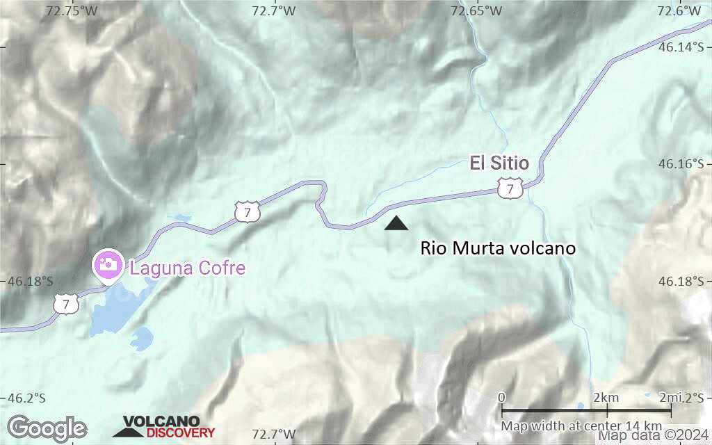 Terrain-type map of Rio Murta volcano (scale of approx. 10-20 km)