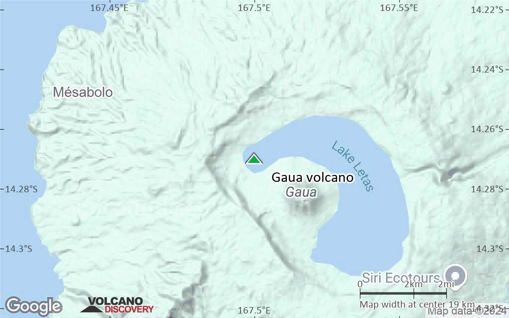 Terrain-type map of Gaua volcano (scale of approx. 10-20 km)