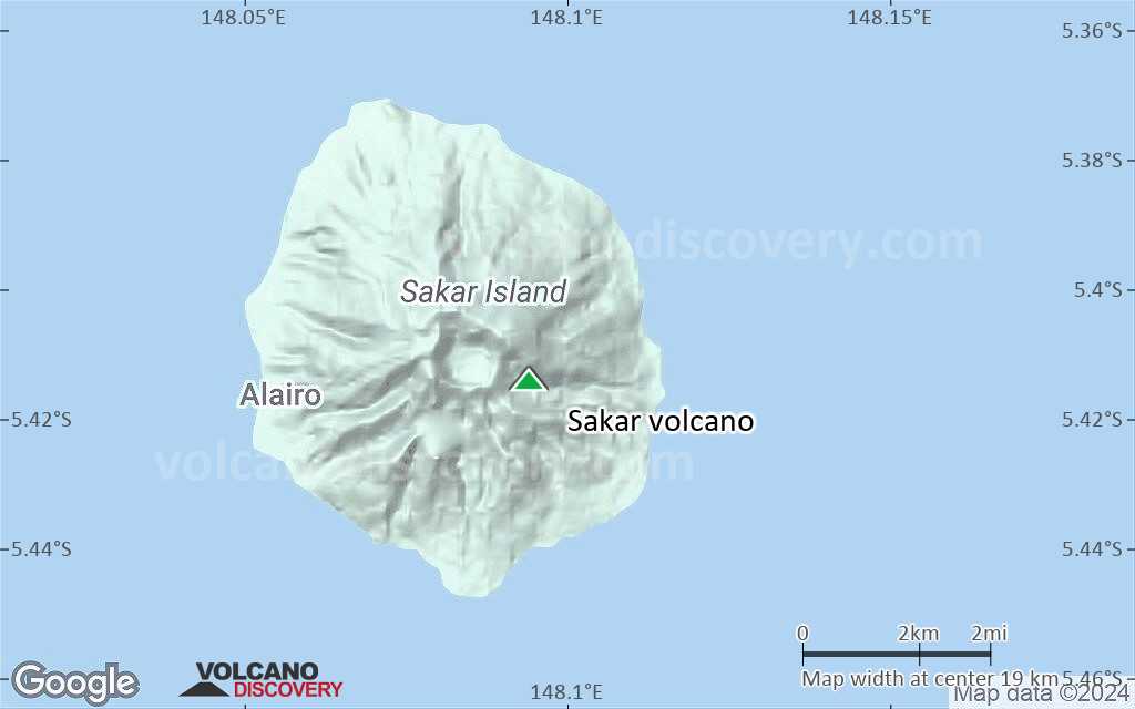 Terrain-type map of Sakar volcano (scale of approx. 10-20 km)