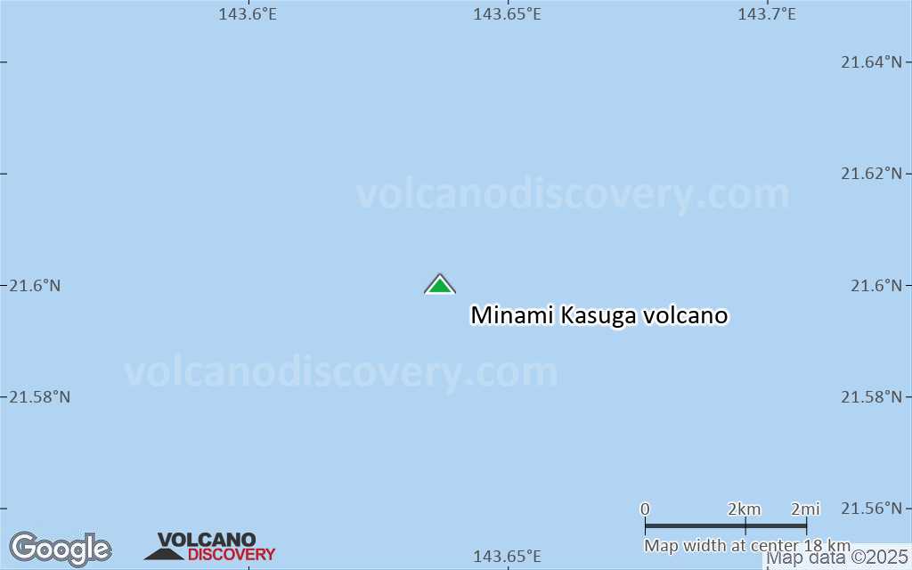 Terrain-type map of Minami Kasuga volcano (scale of approx. 10-20 km)