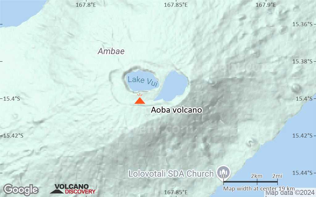Terrain-type map of Aoba volcano (scale of approx. 10-20 km)