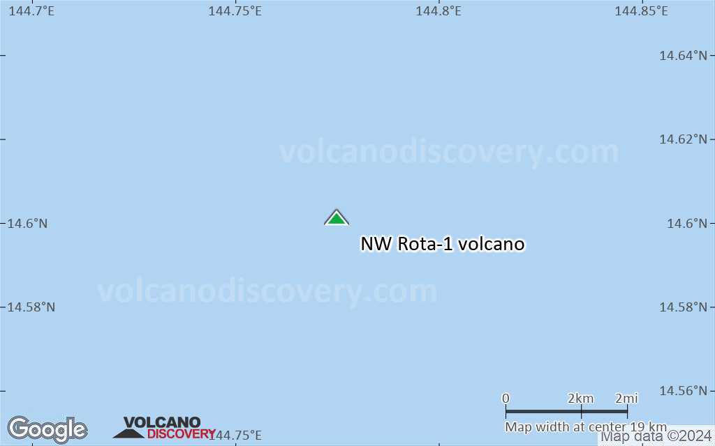 Terrain-type map of NW Rota-1 volcano (scale of approx. 10-20 km)