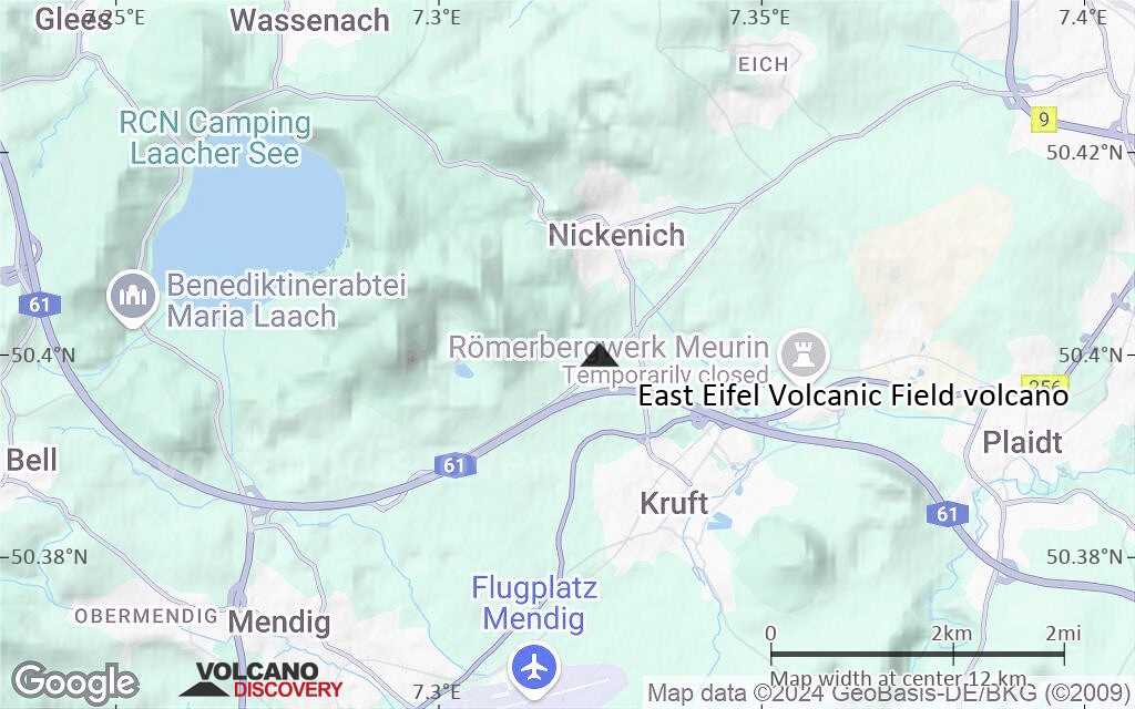Terrain-type map of East Eifel Volcanic Field volcano (scale of approx. 10-20 km)