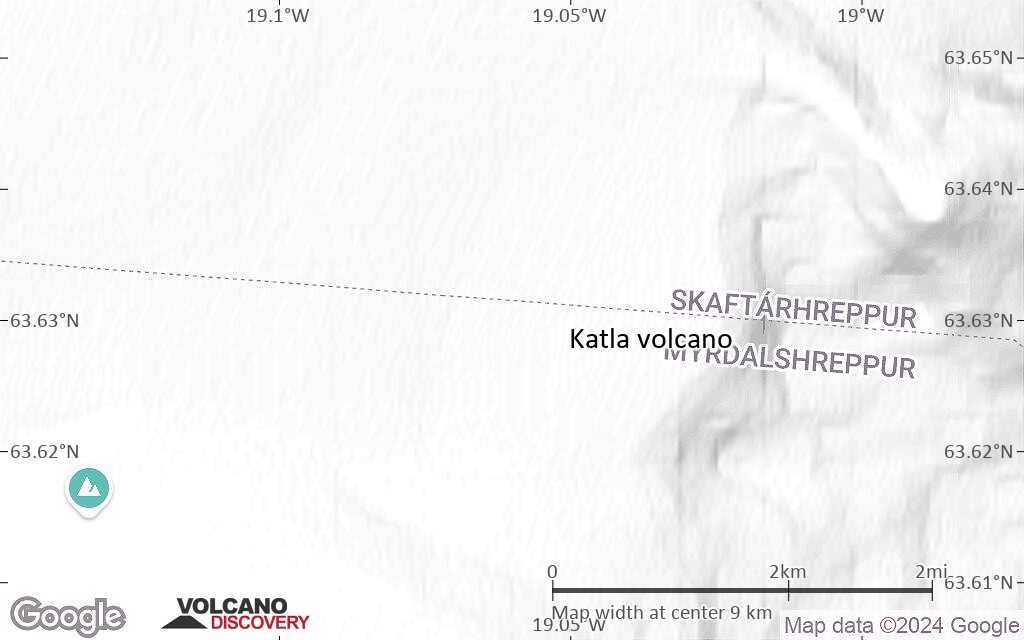 Terrain-type map of Katla volcano (scale of approx. 10-20 km)