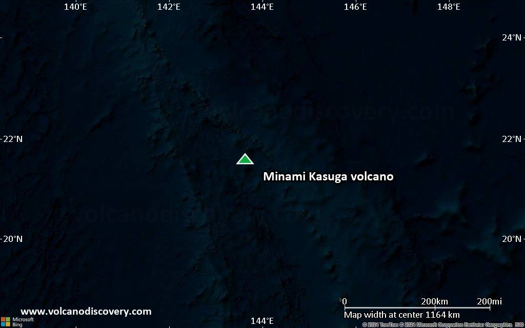Satellite/aerial-type map of Minami Kasuga volcano (region scale small)