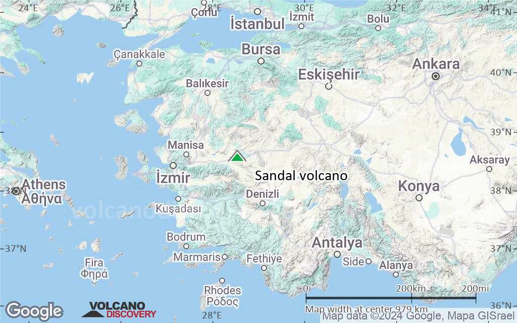 Terrain-type map of Sandal volcano (region scale small)