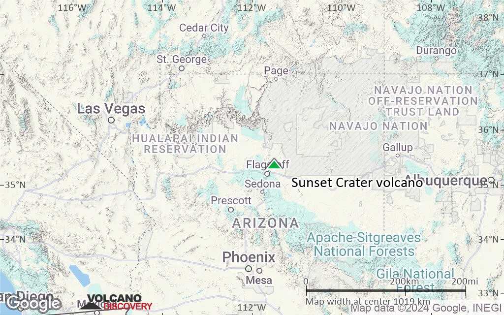 Terrain-type map of Sunset Crater volcano (region scale small)