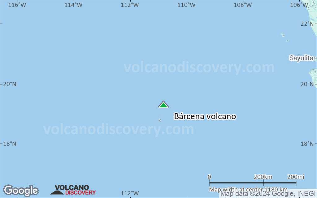 Terrain-type map of Bárcena volcano (region scale small)