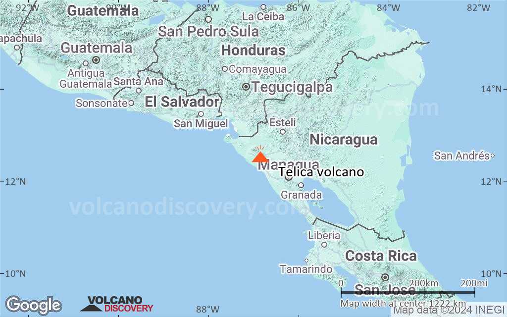 Terrain-type map of Telica volcano (region scale small)