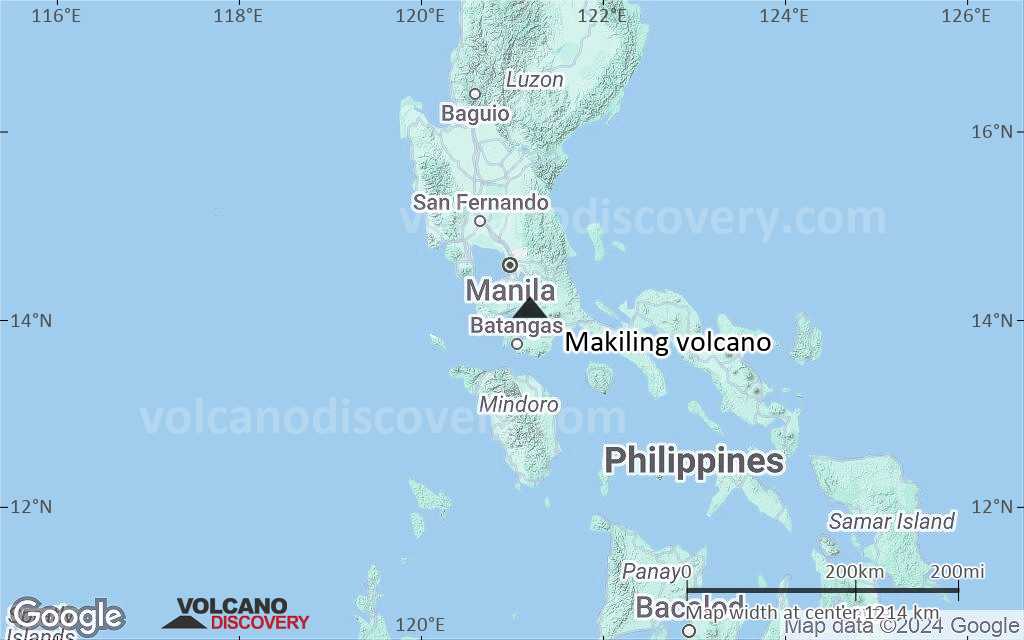 Terrain-type map of Makiling volcano (region scale small)