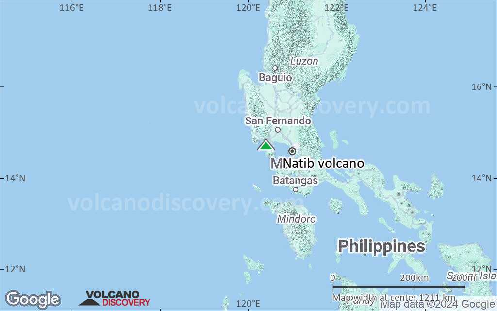 Terrain-type map of Natib volcano (region scale small)