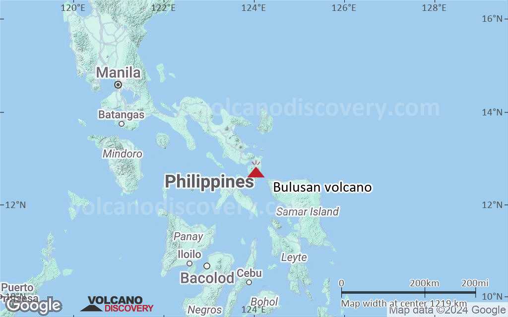 Terrain-type map of Bulusan volcano (region scale small)