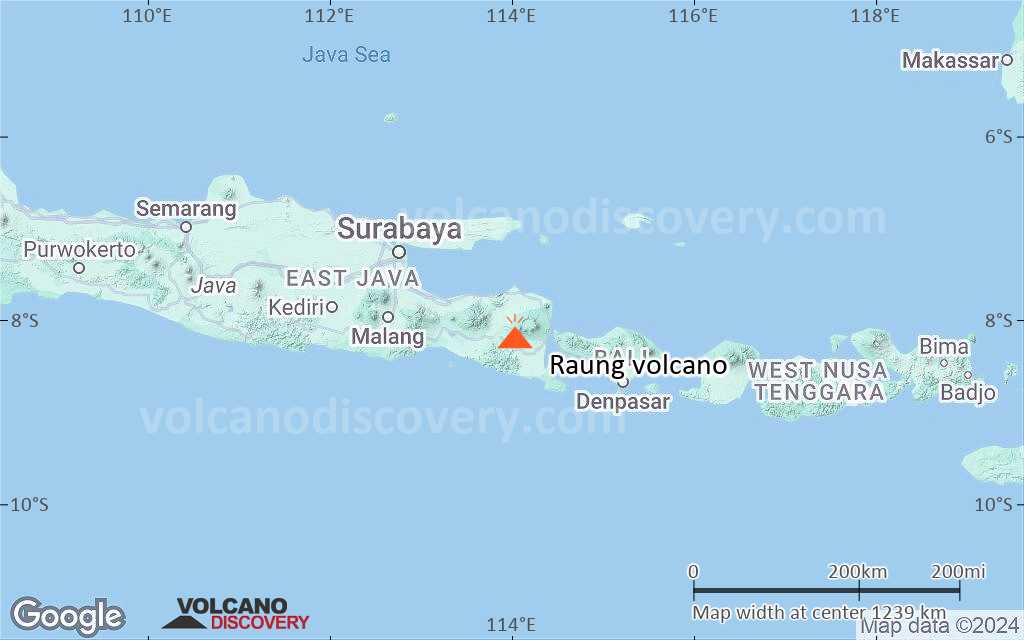 Terrain-type map of Raung volcano (region scale small)