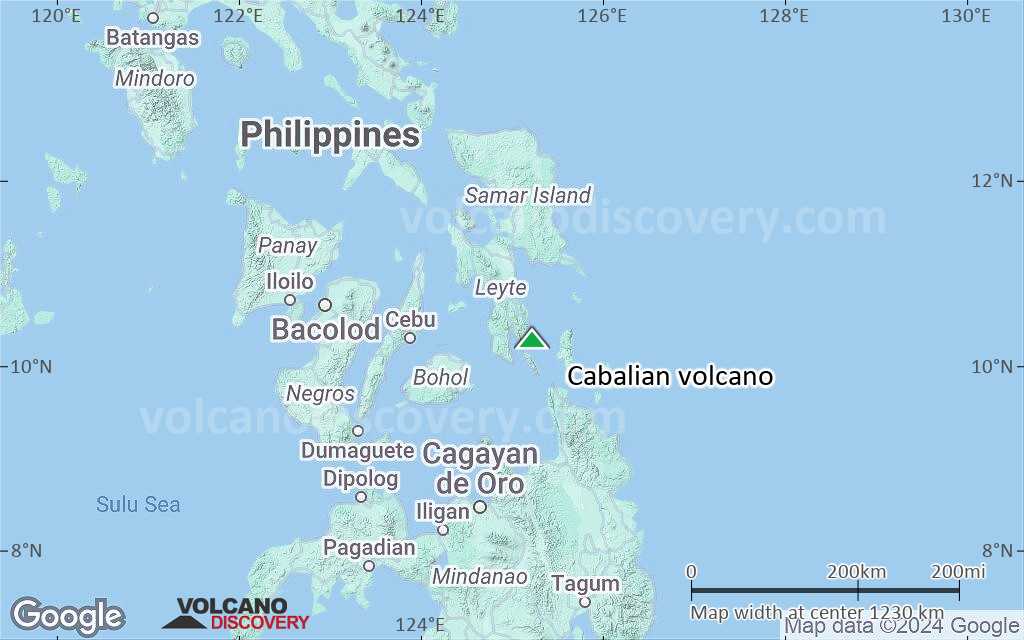 Terrain-type map of Cabalian volcano (region scale small)