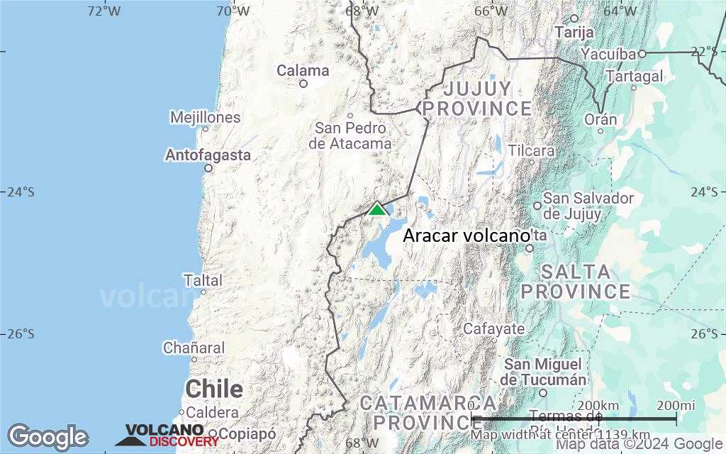 Terrain-type map of Aracar volcano (region scale small)