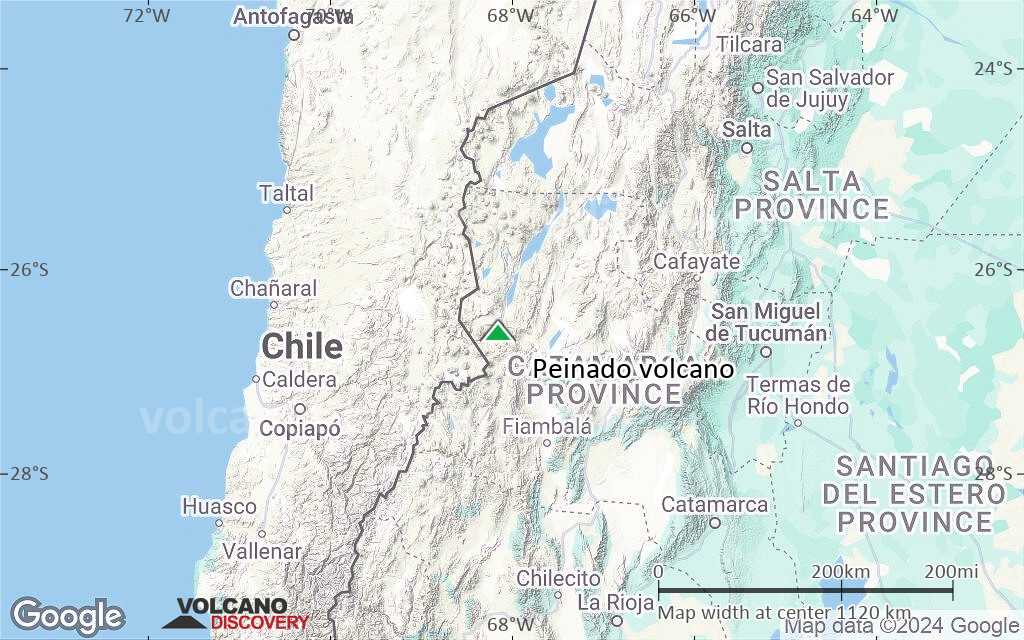 Terrain-type map of Peinado volcano (region scale small)