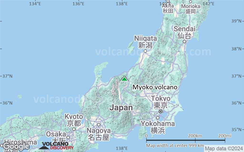 Terrain-type map of Myoko volcano (region scale small)
