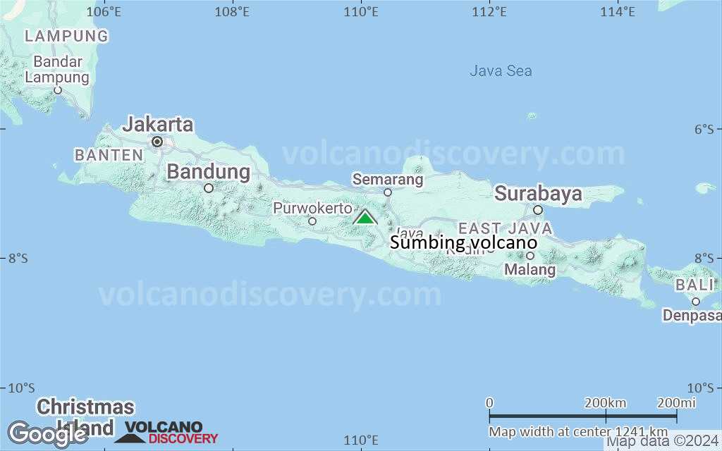 Terrain-type map of Sumbing volcano (region scale small)