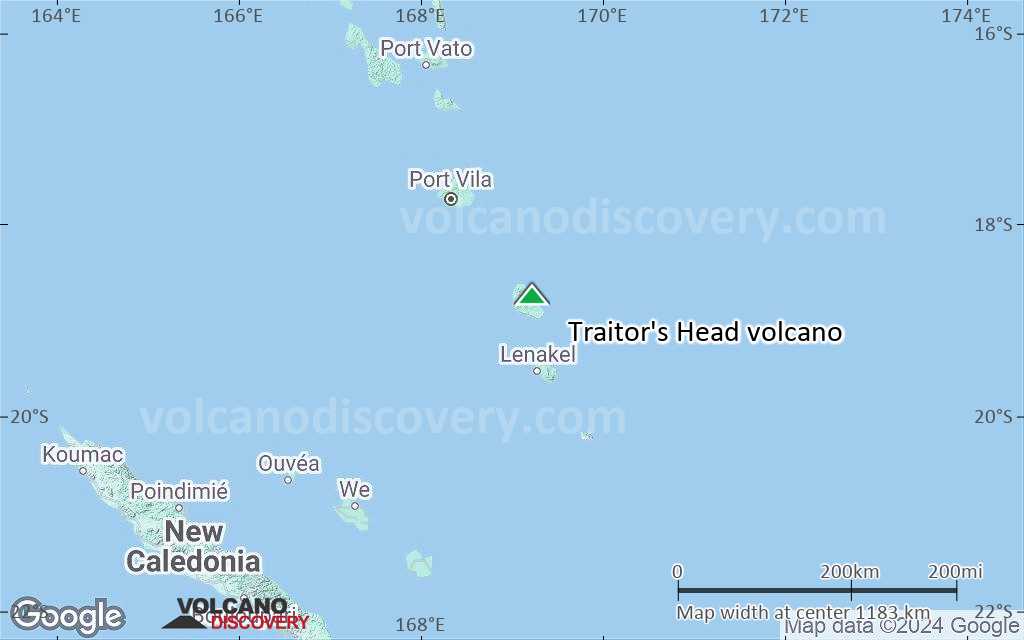 Terrain-type map of Traitor's Head volcano (region scale small)