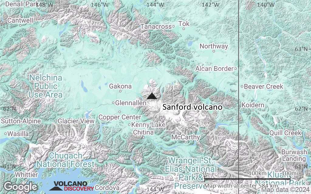 Terrain-type map of Sanford volcano (region scale small)