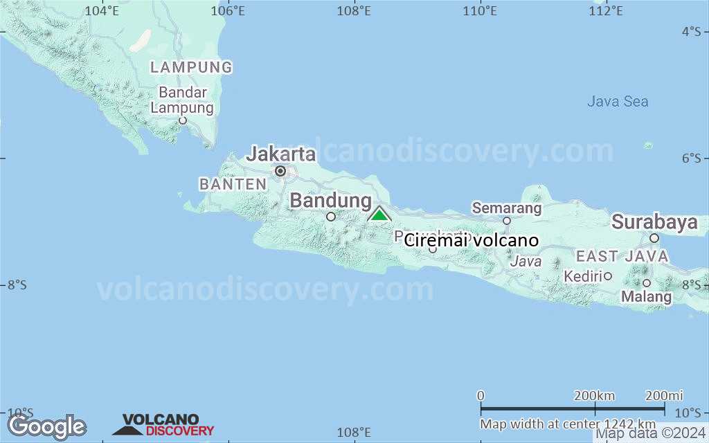 Terrain-type map of Ciremai volcano (region scale small)