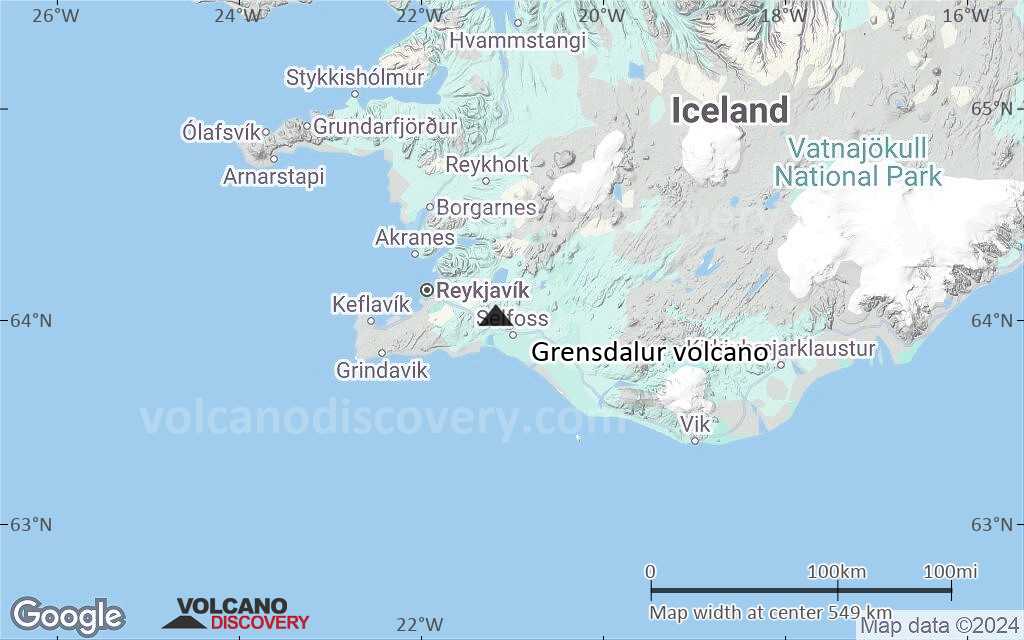 Terrain-type map of Grensdalur volcano (region scale small)
