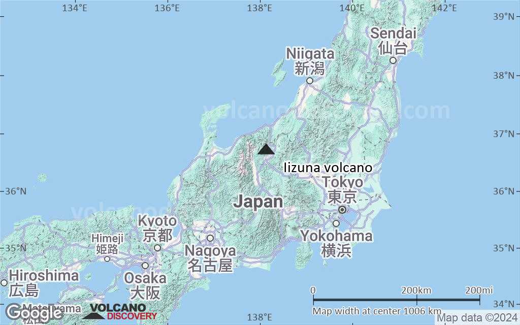 Terrain-type map of Iizuna volcano (region scale small)