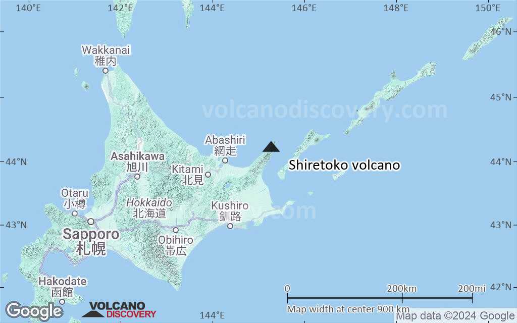 Terrain-type map of Shiretoko volcano (region scale small)