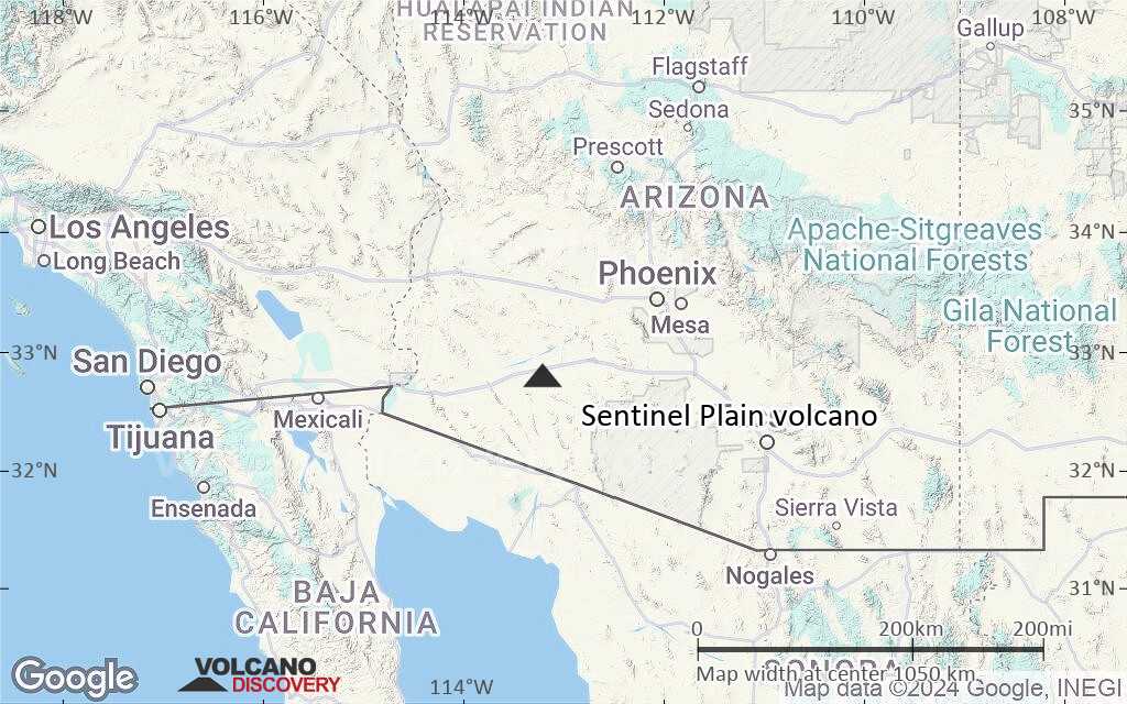 Volcanic  英語　サインド Sentinel Plain Volcano (Arizona, United States) Facts