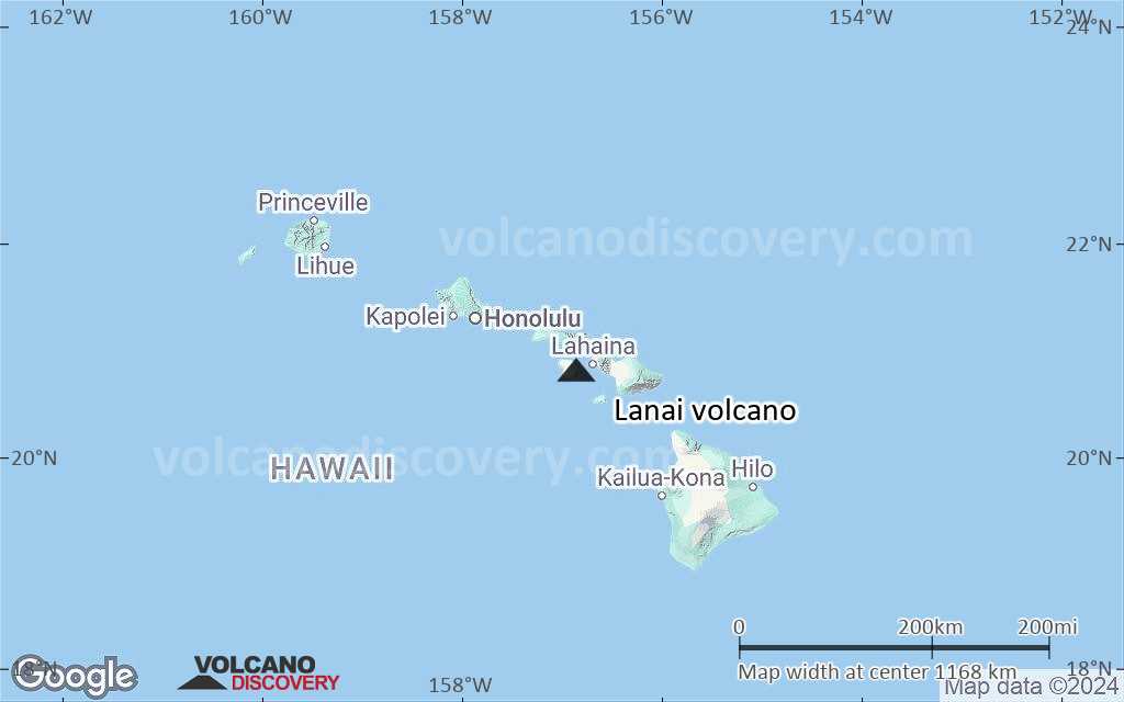 Terrain-type map of Lanai volcano (region scale small)