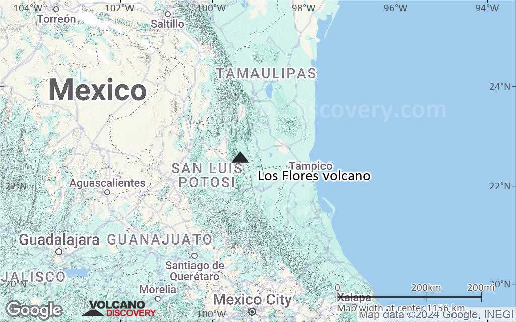 Terrain-type map of Los Flores volcano (region scale small)