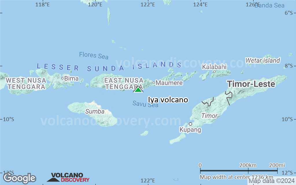 Terrain-type map of Iya volcano (region scale small)