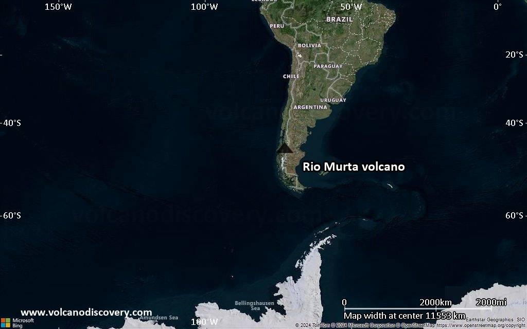 Satellite/aerial-type map of Rio Murta volcano (world scale)