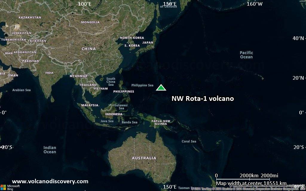 Satellite/aerial-type map of NW Rota-1 volcano (world scale)